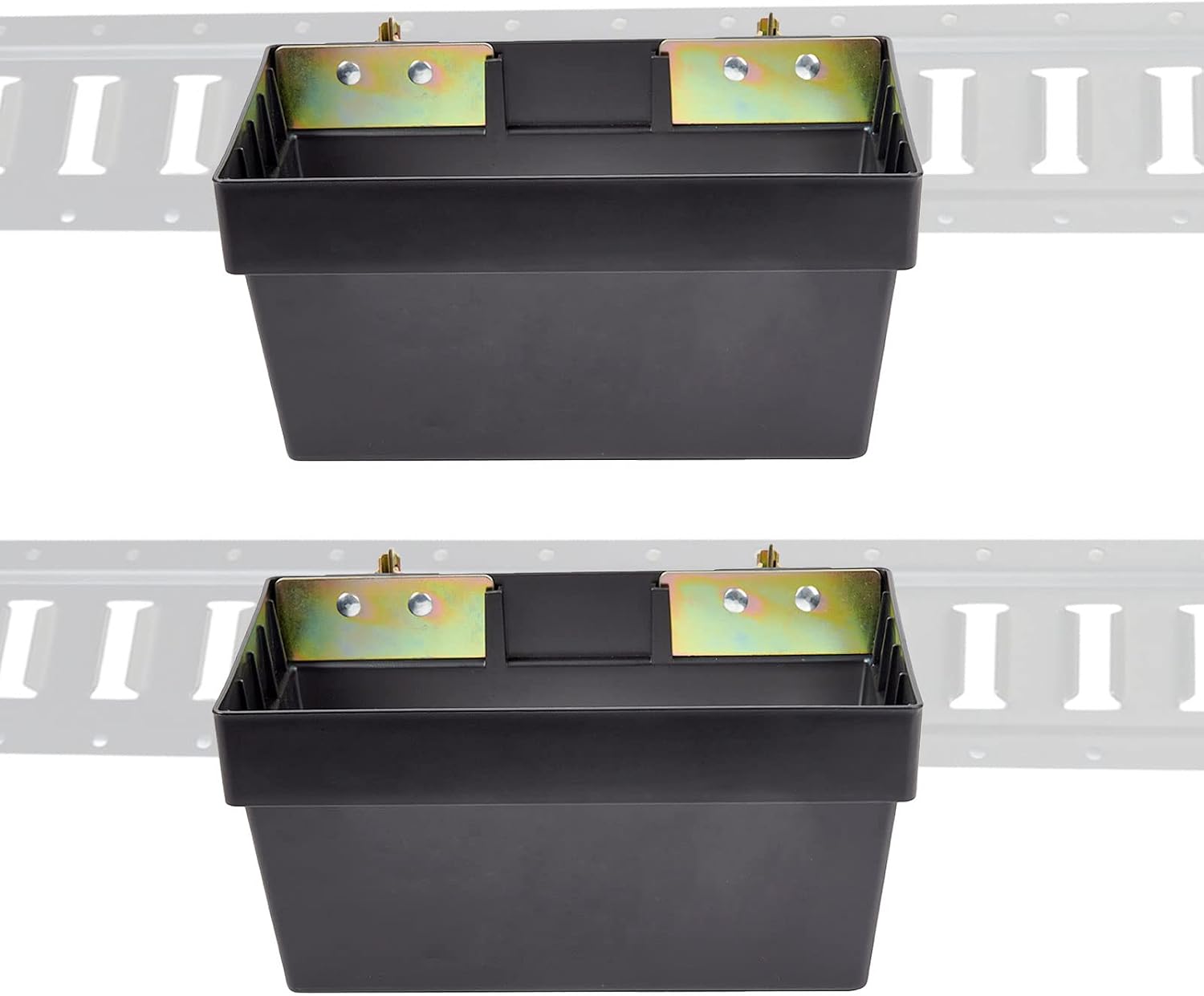 2 Pack E-Track Storage Bin for E-Track System E Track Accessories Storage Box for Trucks Easily Organizer Basket for Enclosed Trailer