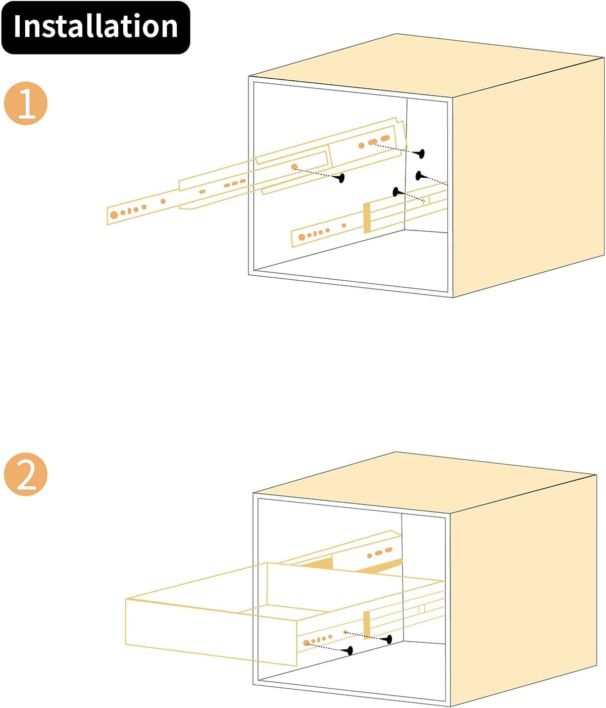 1 pair 20 inch 500 lb capacity heavy showing dimensions