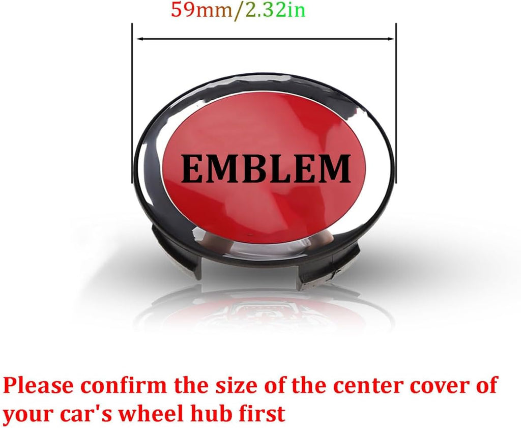 59mm Wheel Center Caps for Jaguar XE XF XJ F-PACE F-Type, 4PCS | Car Hub Centre Cover; Wheel Rim Hub Cap; Tire Hub Cap Accessories