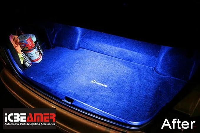 ICBEAMER 12" High Power Blue 18 SMDs 2835 LED Strip Light Universal Fit Car - Image 5