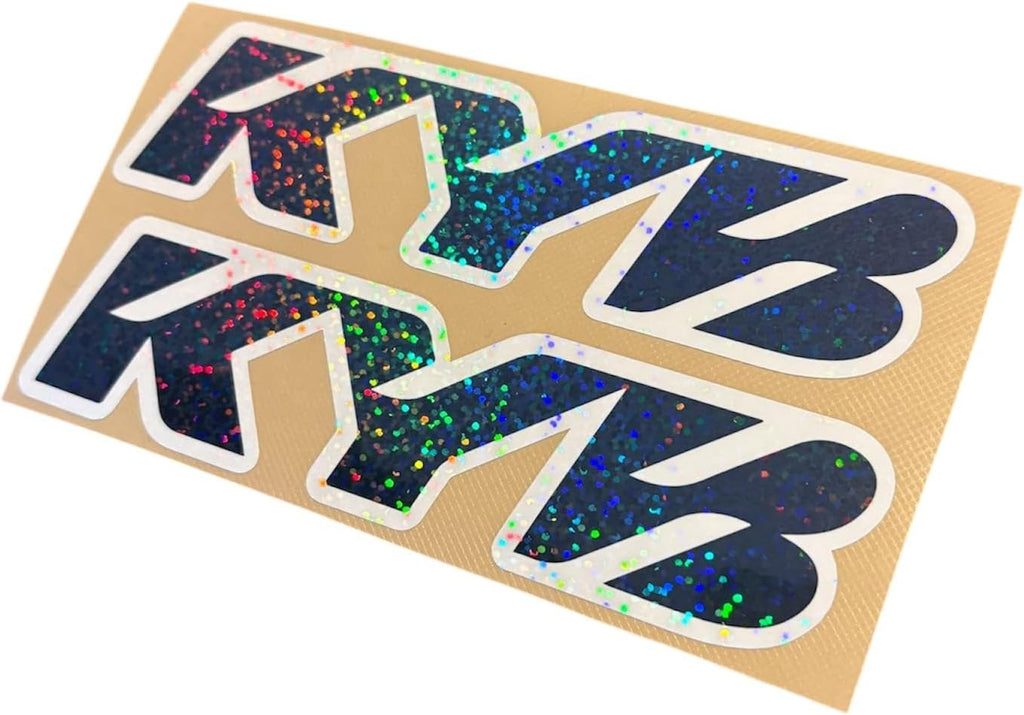 KYB Fork Stickers for emotos Chrome Apollo Silver