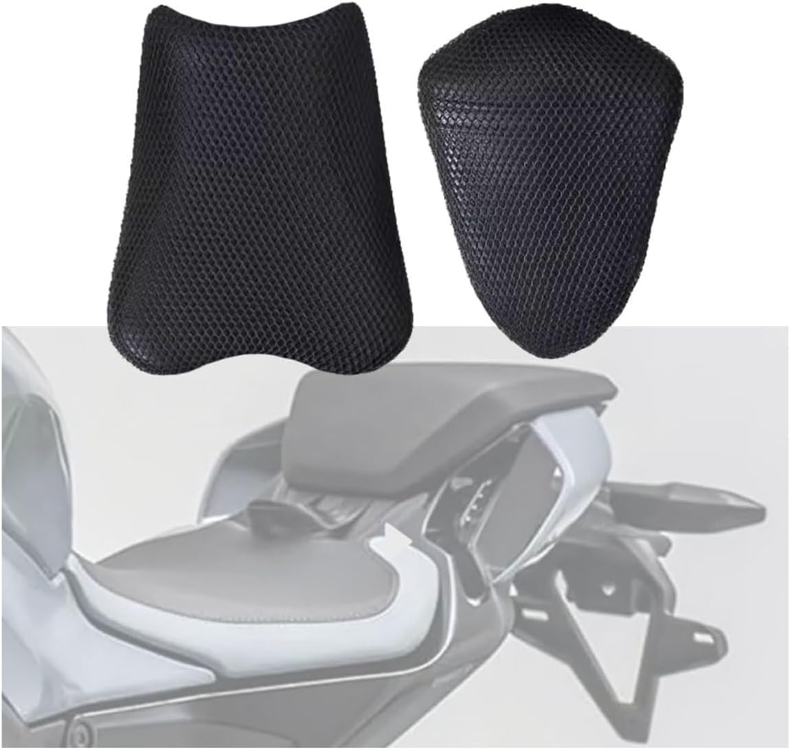Compatible with 2024-2026 CF Moto 675SR 675SS 675SR-R Front Rear Cowl Protectors Mesh Seat Cover Cushion Guard Sun-Proof Insulation Net
