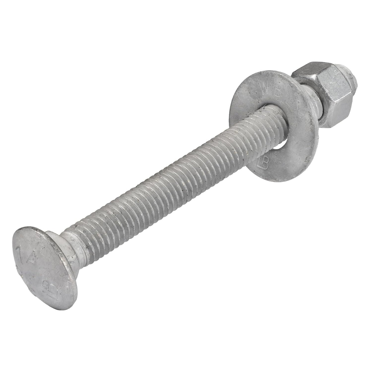 3/8" x 5" (50 pack) galvanized carriage bolt, main product view