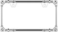3D Chrome License Plate Frames, Pure Zinc Alloy Metal by Sgooky