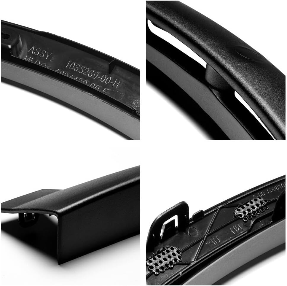 Front Right Wheel Eyebrow Arch Trim Fender for Tesla Model X 2024 with No Senser Hole Fender Flare