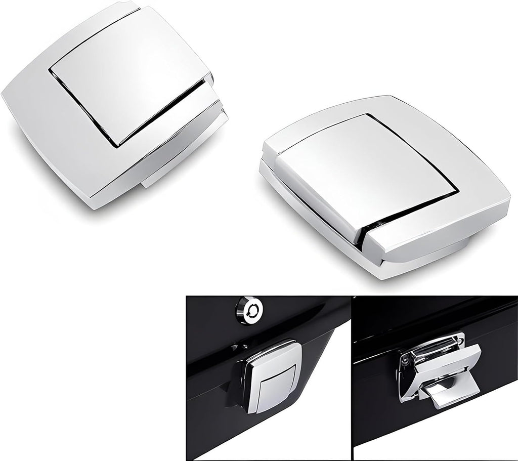 Chrome Tour Pack Pak Latches Fits for Harley Touring Street Electra Road Glide Ultra Classic FLHTCU FLHTC Limited FLHTK Anniversary FLHTCUSE8