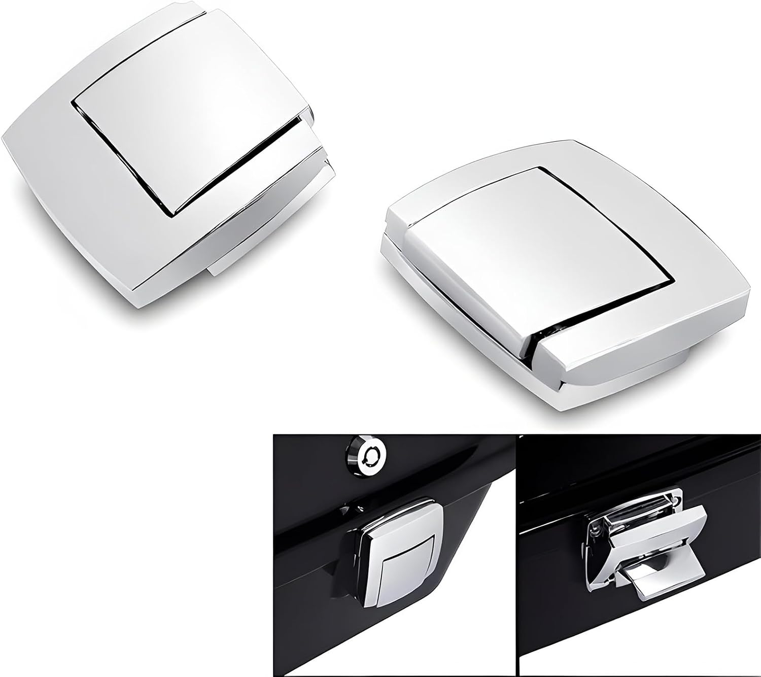Chrome Tour Pack Pak Latches Fits for Harley Touring Street Electra Road Glide Ultra Classic FLHTCU FLHTC Limited FLHTK Anniversary FLHTCUSE8