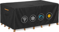 Outdoor Waterproof Furniture Cover, 64W x 52L x 28H inches Heavy Duty 600D by BRUXOLAY