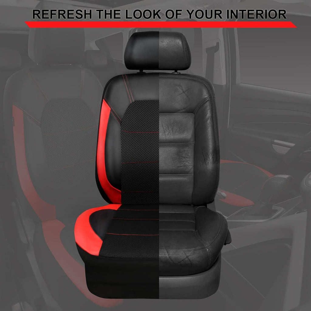 car pass universal leather car seat covers sport, side view