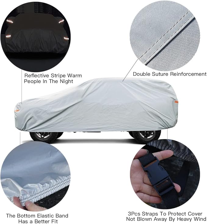 Kayme Large SUV Car Cover Waterproof All Weather - Image 3