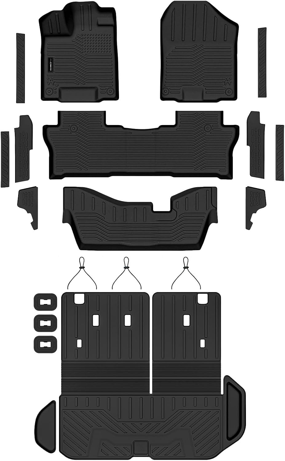 auxko floor mats cargo mat backrest mat for, close-up detail