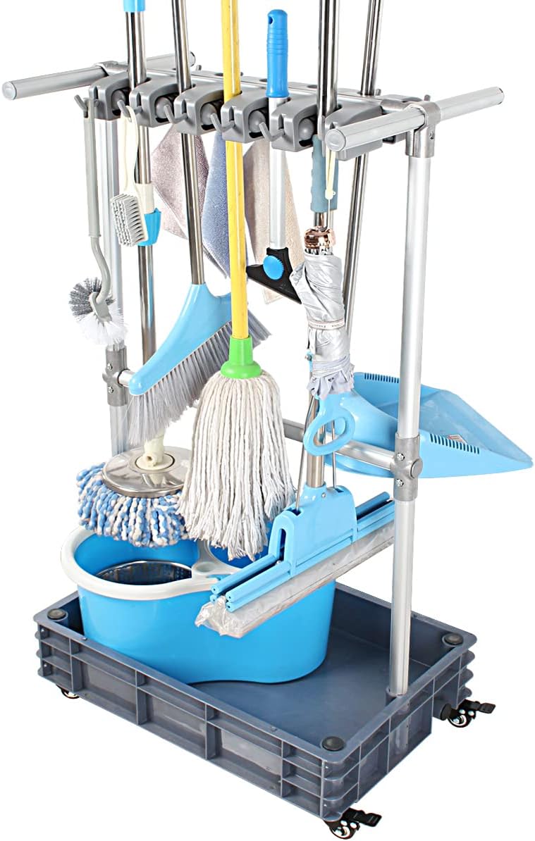 broom and mop holder put wet mops movable, main product view