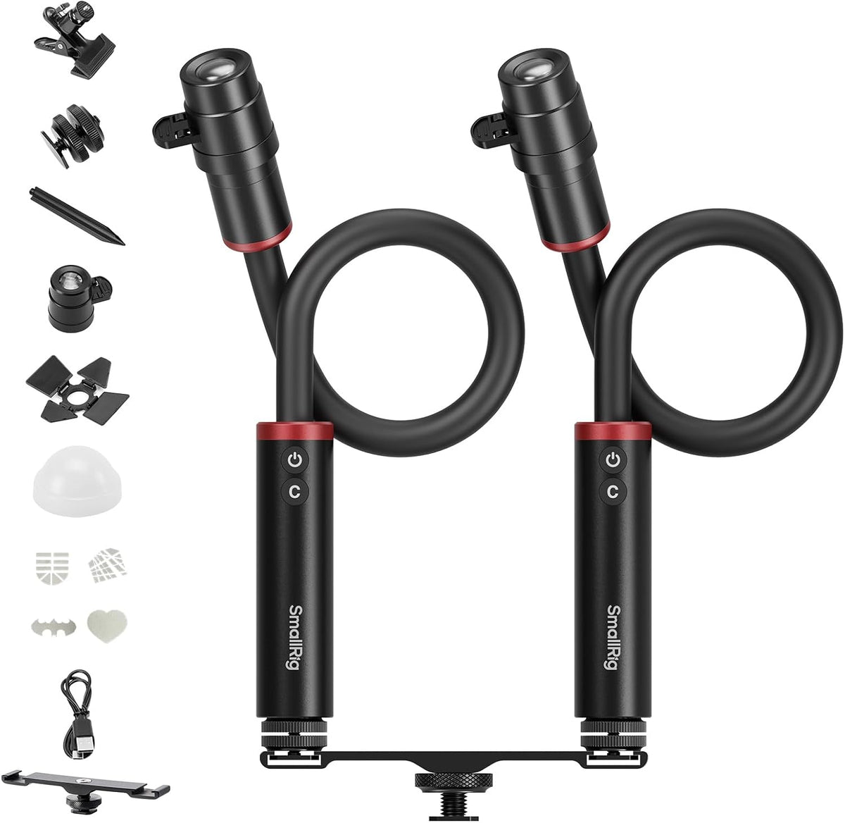 smallrig 2-pack rm 03 macro photography led bendy, main product view
