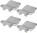 6000lbs Heavy Duty Car Wheel Dollies - 4 Pack Tire Skating Set (Gray + Metal) | Smooth Mobility: 4 universal swivel casters per dolly for 360-degree movement
