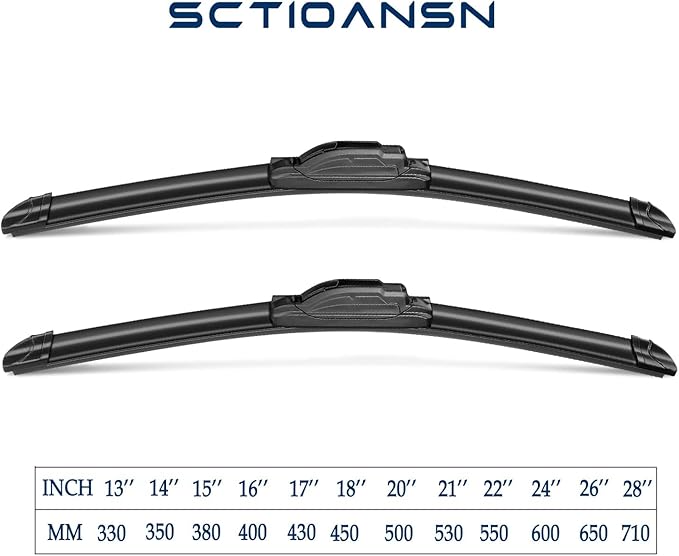 3 Wipers Set for Dodge Caliber 2007 2008 2009 2010 2011 2012, Windshield Wiper - Image 4