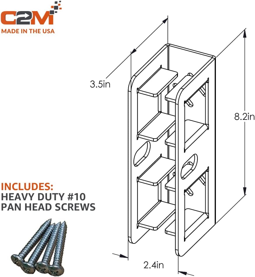 Hitch Stor Wall Mounted Hitch Receiver for Bike & Cargo Rack Storage | Patent Pending Garage Organizer Holds 200 lbs | If It Hooks to Your Hitch, Store It On Your Wall - 3 Hitch Storage Mount