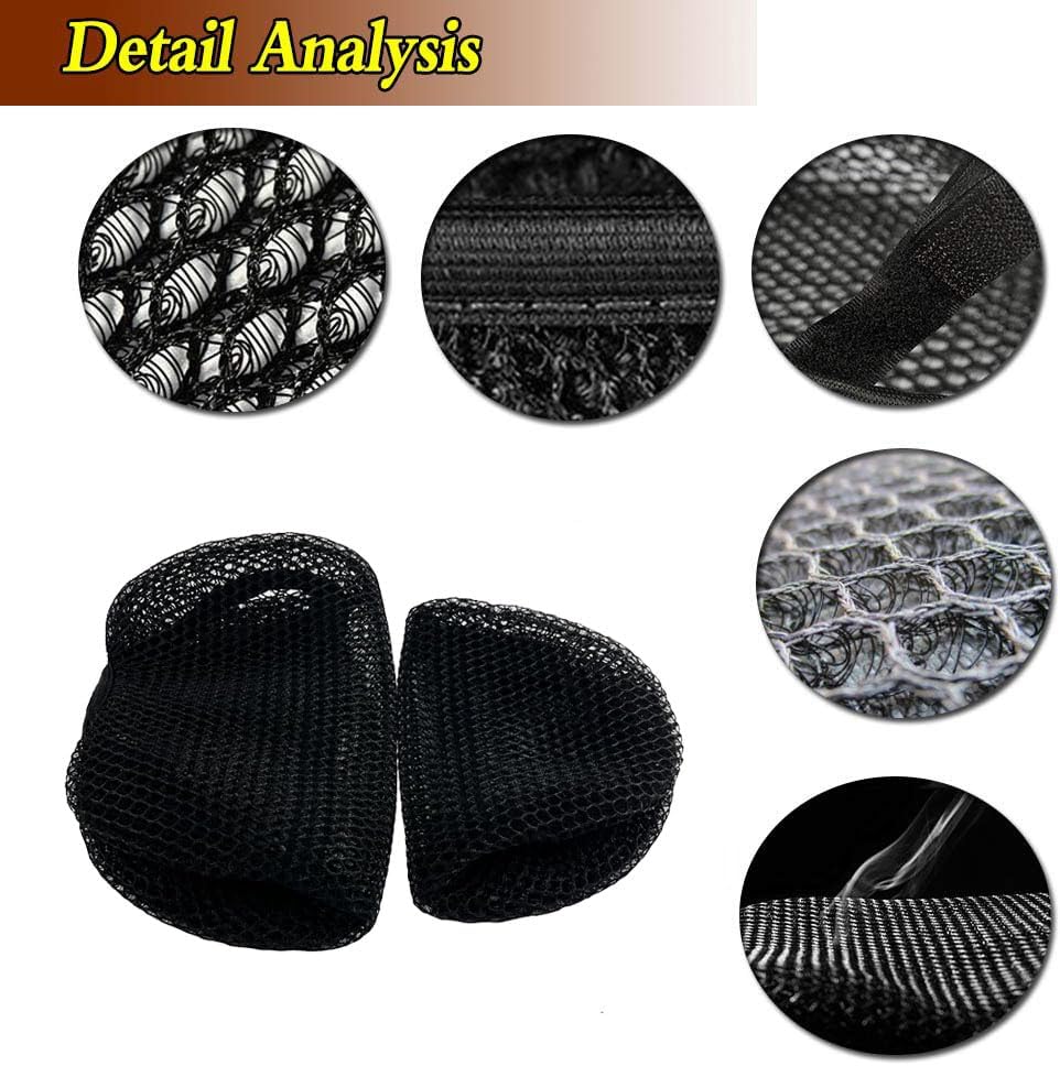 Compatible with 2024-2026 CF Moto 675SR 675SS 675SR-R Front Rear Cowl Protectors Mesh Seat Cover Cushion Guard Sun-Proof Insulation Net