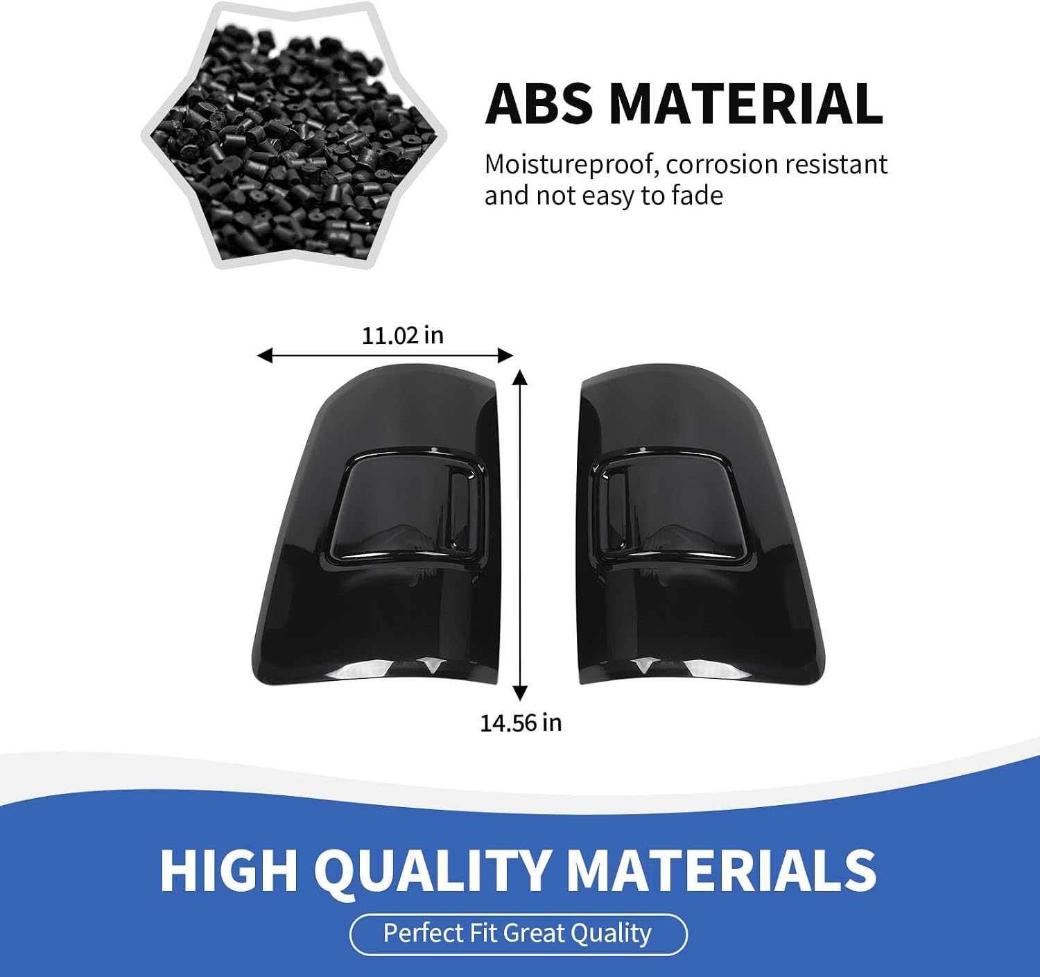 RAZPOY for RAM Tail Light Cover, Smoked Rear Light Lamp Guards Trim Compatible with Dodge RAM 2019-2024, Smoke Black (With Blind Spot Monitoring Sensors)
