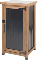 small outdoor storage cabinet, wood & metal storage, main product view