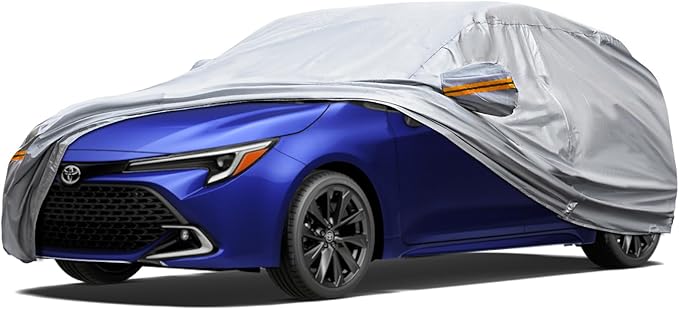 KEYOOG 6-Layer Full Car Cover is All-Weather Waterproof, All Seasons, Snow by KEYOOG