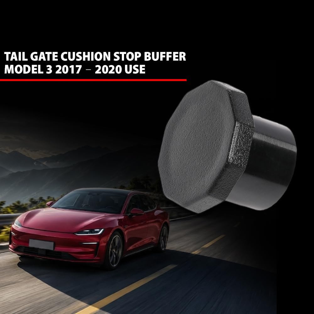 DOTCOM Tail Light Screw Cover Cushion Stop Buffer Compatible with Tesla Model 3 2017-2020 1111425-00-C Black