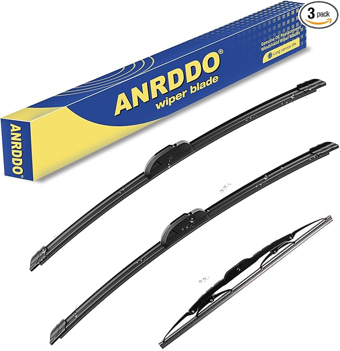3 Wipers Replacement For 2004-1999 Jeep Grand Cherokee, 2007-2016 Jeep Patriot by ANRDDO