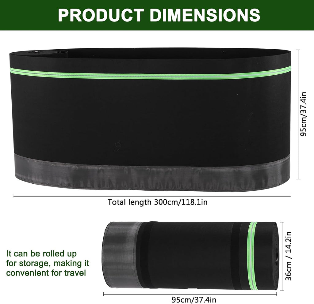 Generic Thick Mobile House Skirting Easy Installation Camper Skirting Waterproof 39.37ft Heightx85.3ft Length for Gardens Outdoor Use