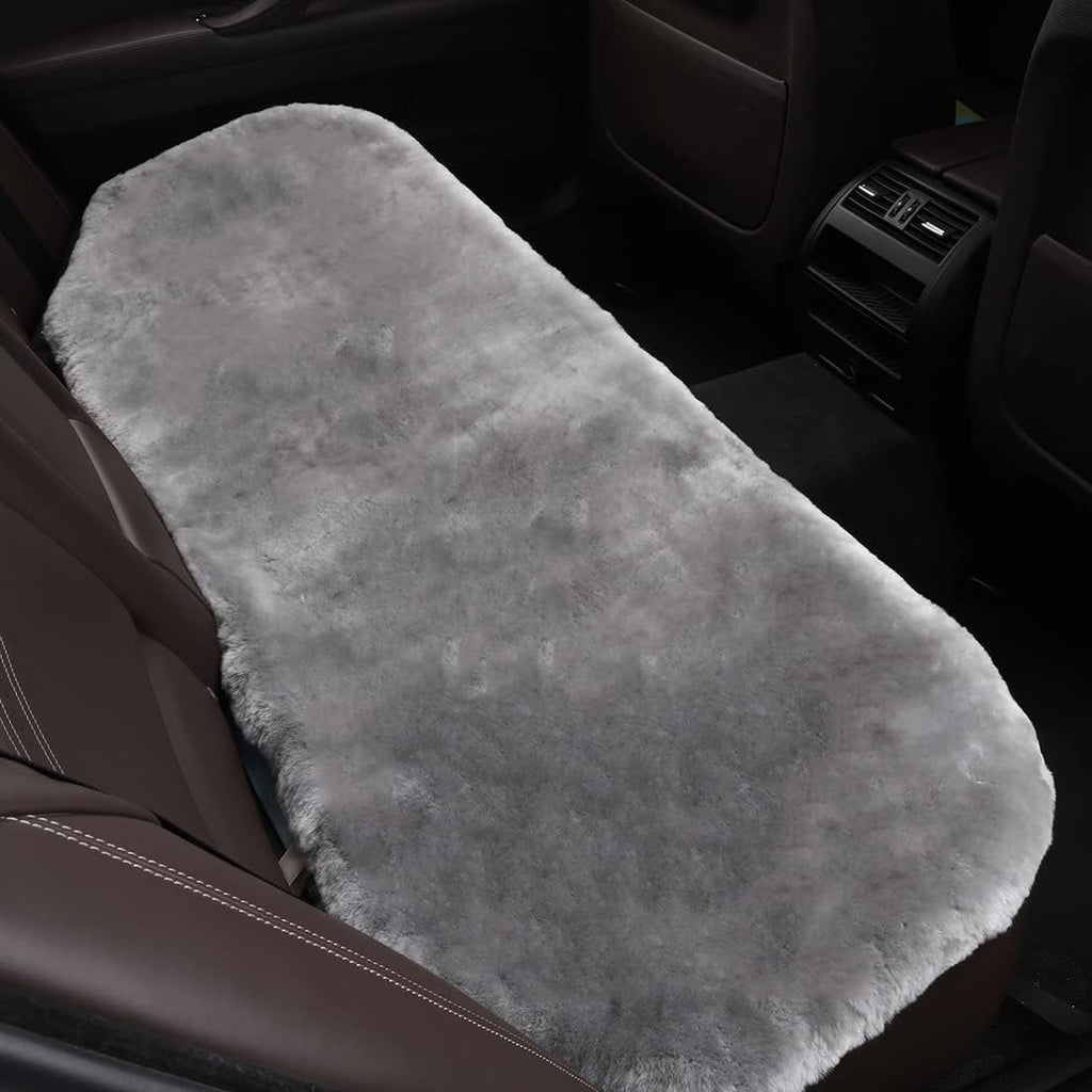 Fluffy Genuine Sheepskin Car Back Seat Cover