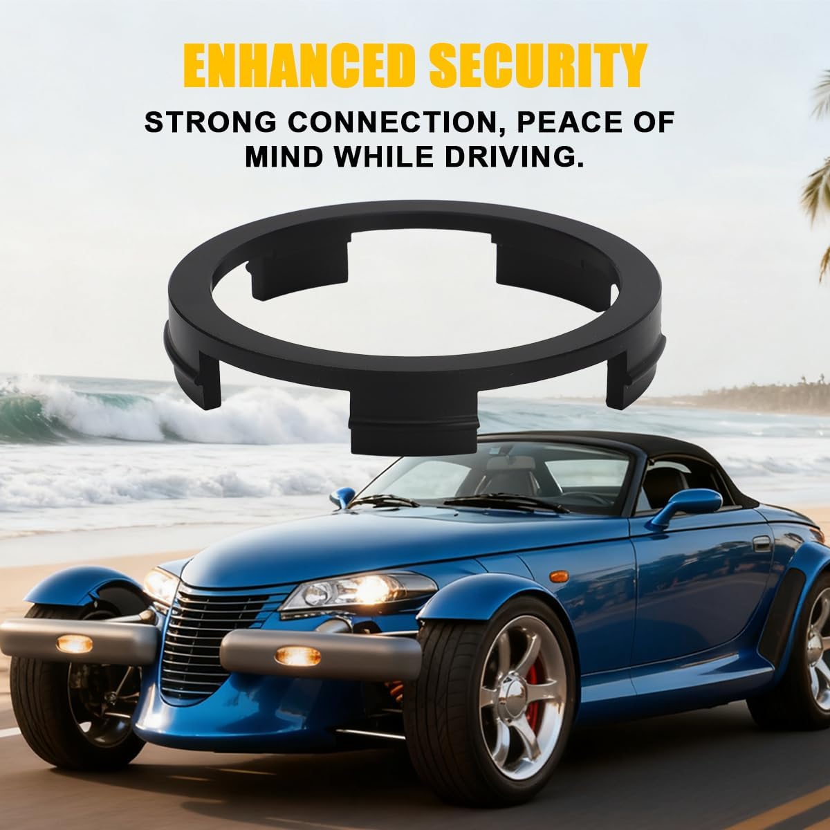 4865352AB Wheel Center Cap Repair Ring for Plymouth Prowler 1997-2001 for Chrysler Prowler 2001-2002- Upgraded Material