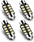 Audak Festoon LED Bulb 39mm 2835 8SMD Canbus Error Free Fit for Interior Dome Map Lights Door Courtesy Lights Trunk Lights License Plate Lights (Pack of 4)