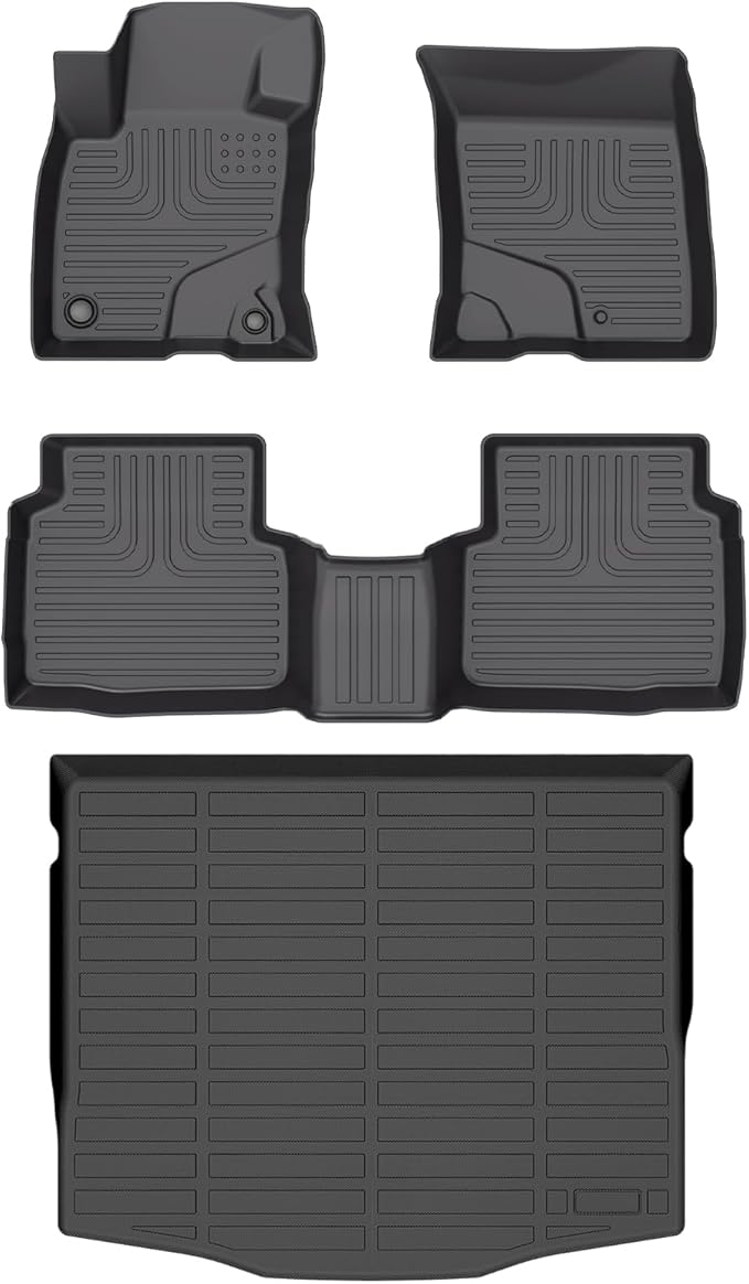 Wayhigh-All Weather Floor Mats and Cargo Mat Set Fit by Wayhigh