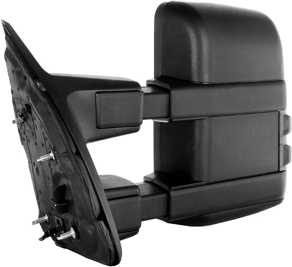Driver Side Heated Towing Mirrors Fits 2008-2016 for Ford for F-250 for F-350 for F-450 for F-550 Super Duty, Power Adjusted View Mirror with Turn Signal Indicator