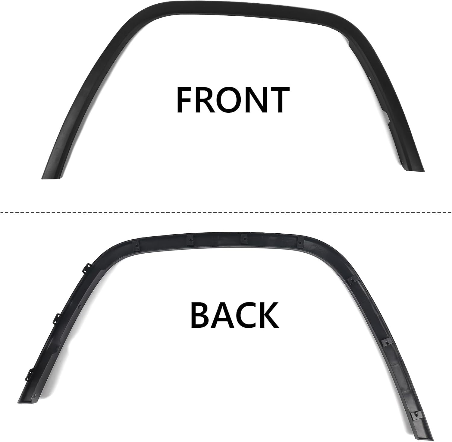 JOLONG Front Pair Fender Flares for Jeep Grand Cherokee 2011-2016 | Textured Black Wheel Arch Trim Molding Driver & Passenger Side Replacemnet for CH1291106 1MP38RXFAE CH1290106 1MP39RX