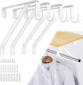 pisman heavy duty closet rod bracket adjustable 4-pack, main product view