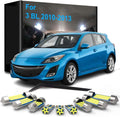 8pcs LED Interior Dome Reading Vanity Mirror Trunk Glove Box Lamps Light kit, for Mazda 3 BL Sedan Hatch 2010 2011 2012 2013