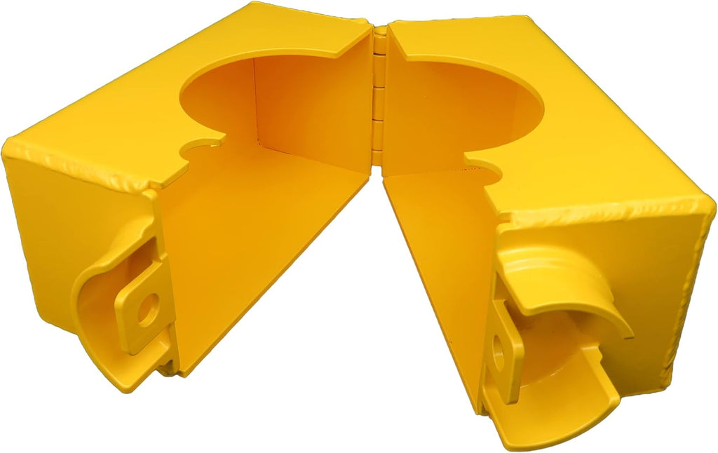 Ft. Knox Locks Round Tube Gooseneck Trailer Coupler Lock with Trimax Puck Lock, Heavy Duty Steel Hitch Locks, Fits Bulldog BX1, Bolt Cutter and Crowbar Proof, Made in USA