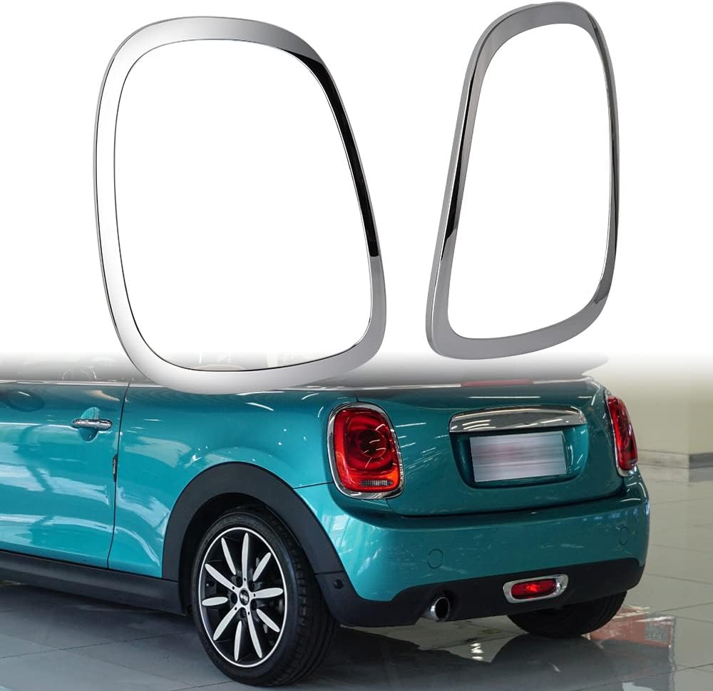 Compatible with 2014-2023 BMW Mini Cooper F55 F56 F57 MC2812101 MC2813101 Taillight Trim Ring Driver Passenger Sides (Glossy Black)
