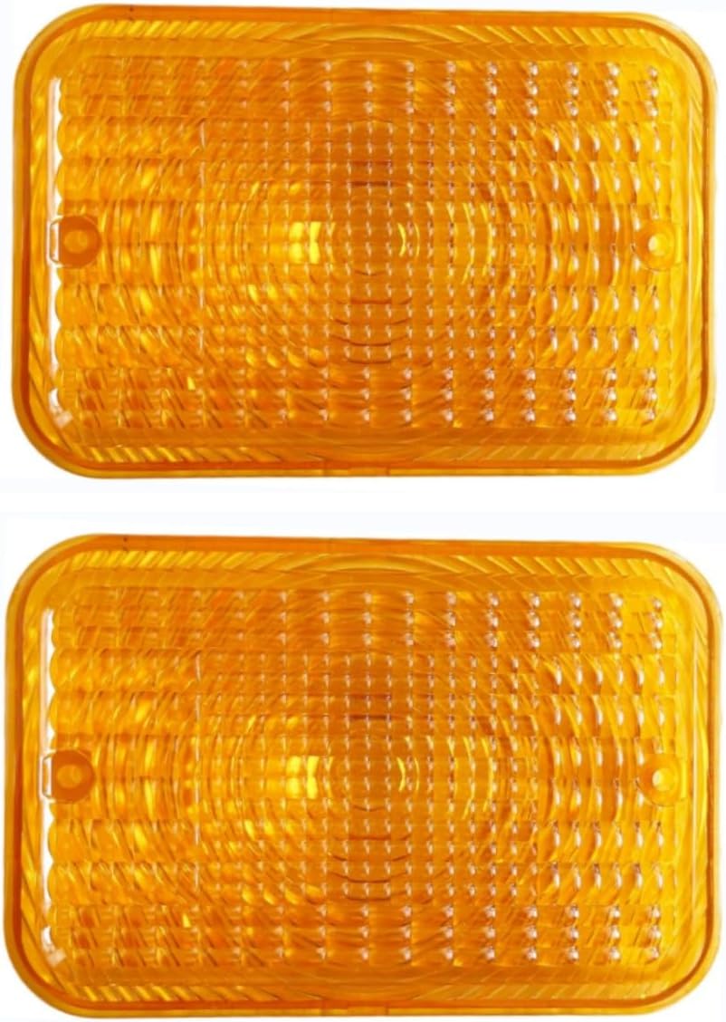 Replacement Amber Tail Light Lens LVU18745 Fits John Deere 1023E 1025R 1026R 2025R 2027R 2032R 2038R 2305 2320 2520 Tractor (Set of 2)