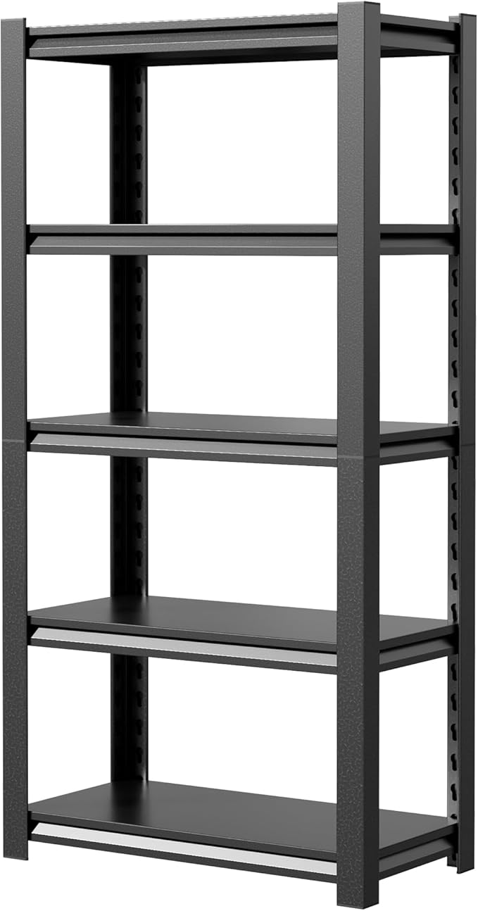 JHYKHG 63" H Storage Shelves, 5-Tier Heavy Duty Garage Shelving, Adjustable - Image 9