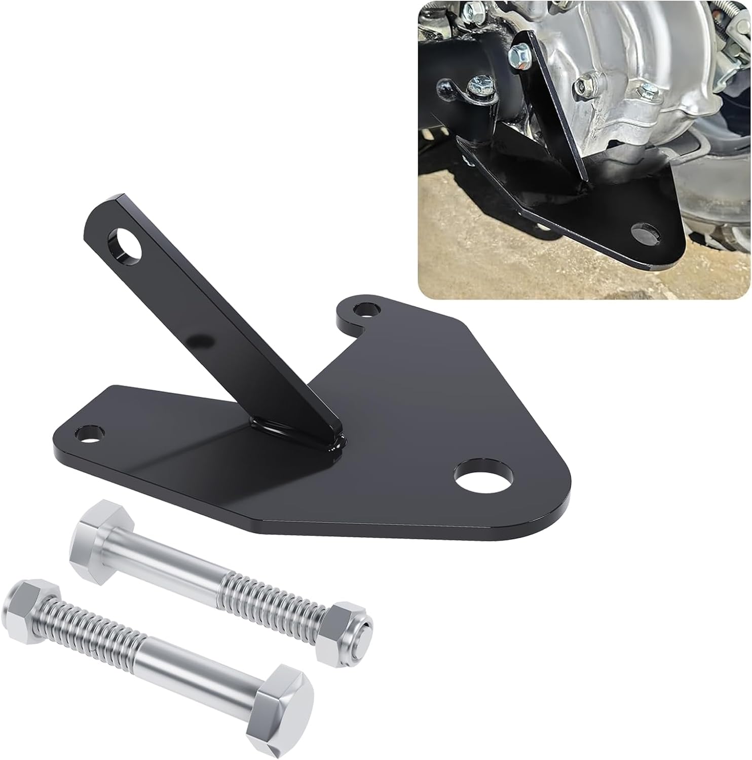 ECOTRIC Trailer Hitch Receiver Ball Mount 3/4" Compatible with 1997-2023 Honda Recon 250 TRX250 ATV Trailer Hitch Heavy Duty