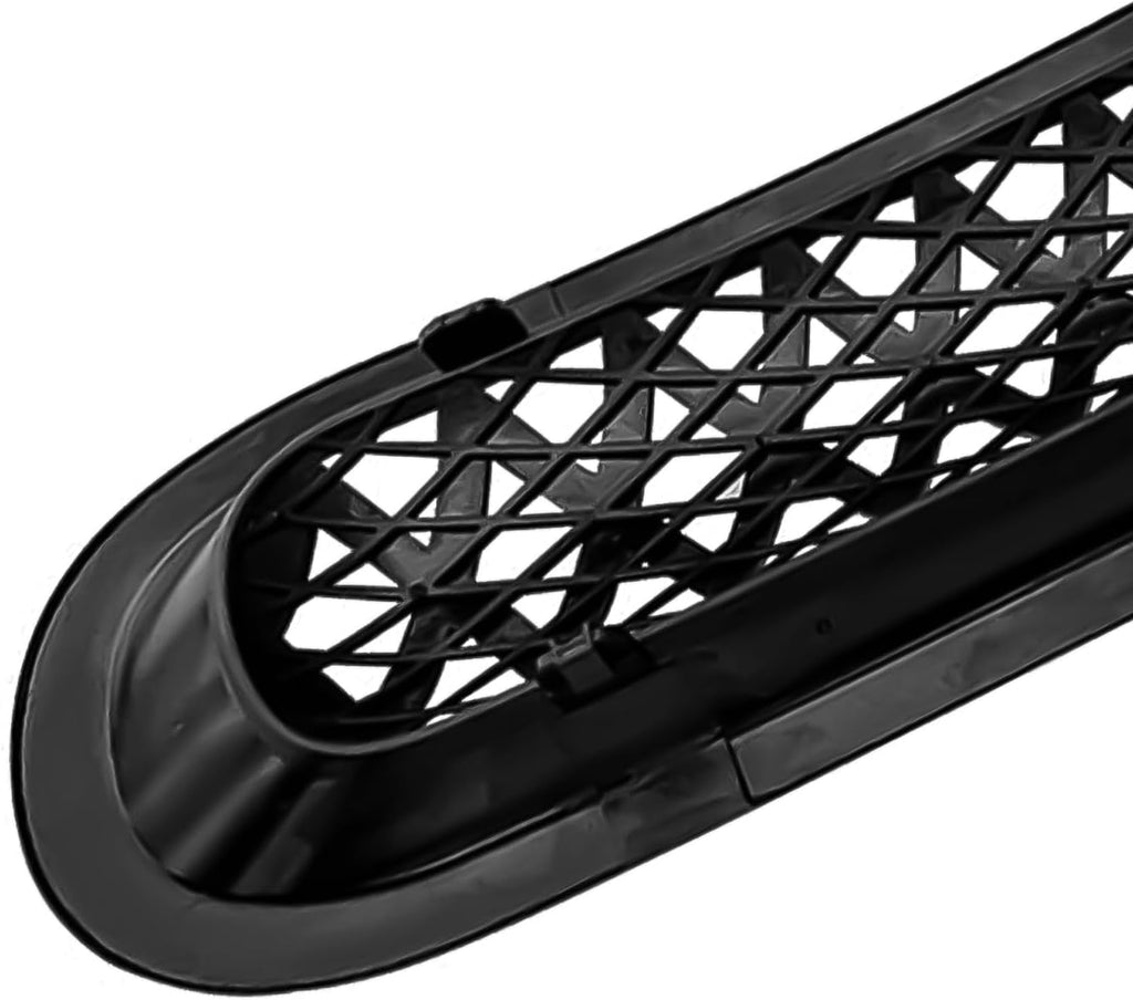 YZONA Grill Inserts Black, Front Mesh Grille Cover Compatible with 2007-2018 Jeep JK Wrangler & Unlimited Wrangler Accessories, Car Grill Mesh (7PCS Black + 1PCS White)