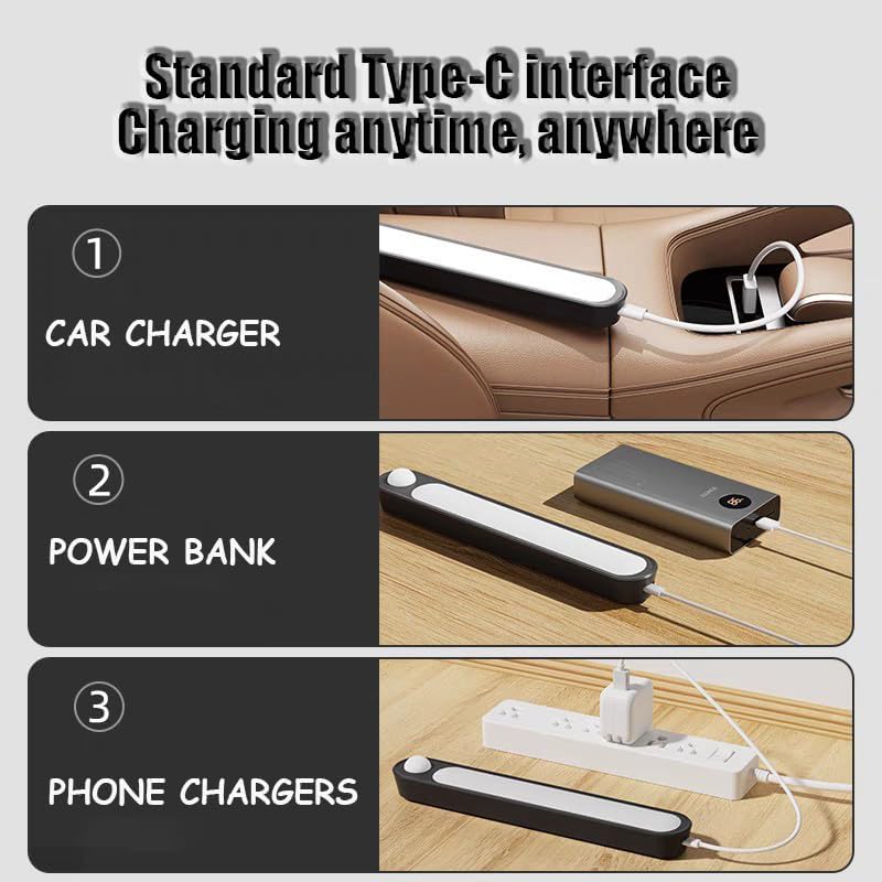 Trunk Light for Porsche Taycan 2019–2025, Car Trunk Automatic Sensor Light Led Light Usb Charging Car Dome Light Easy Install Magnetic Portable,White Light