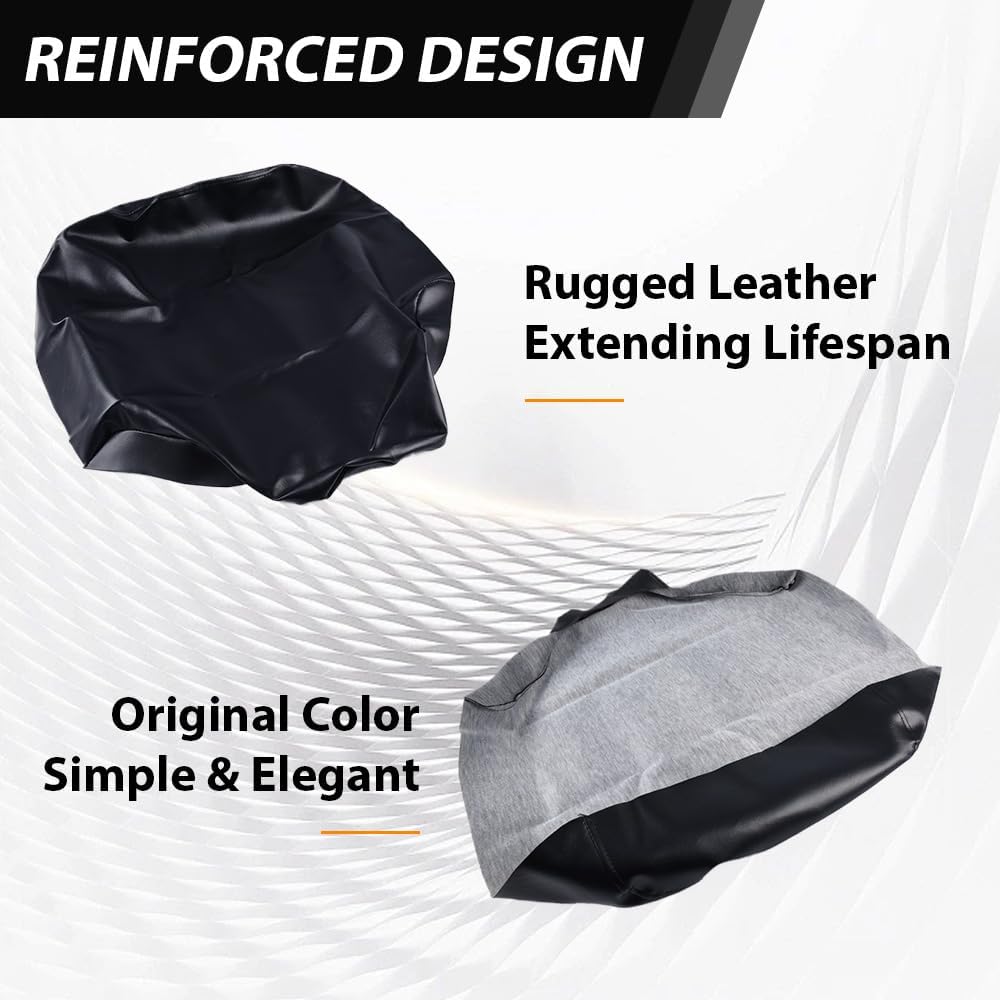 PIT66 ATV Seat Cover Fit Honda Rancher 350 2000-2006, Black PVC Leather | Weather-Resistant Replacement Seat Cover Compatible with Honda Rancher 350 2000-2006 Off Road Seatcover