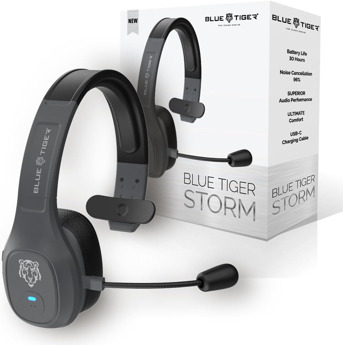 Blue Tiger Storm Gray