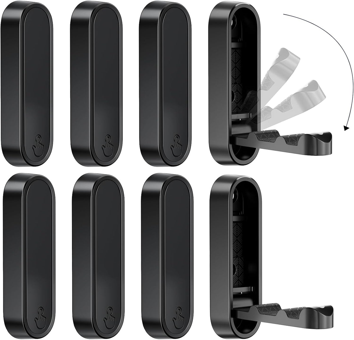 folding coat hooks, zinc alloy foldable wall hooks, main product view