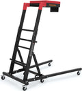 Garvee Top Side Creeper, 48 in-68 in Adjustable Height, 400 LBS Capacity, High Top Automotive Creeper with 6 Swivel Caster Wheels, Heavy Duty Foldable Creeper for Garage Shop, Black