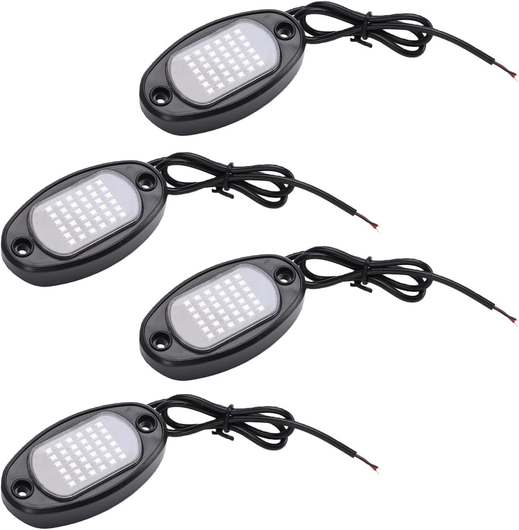 Single Color Car Underglow Lights 36 LED Bright Chassis Lights IP68 Rainproof Universal Vehicle Lighting for Cars Trucks SUVs ATVs UTVs Boats Motorcycles (Yellow Light)