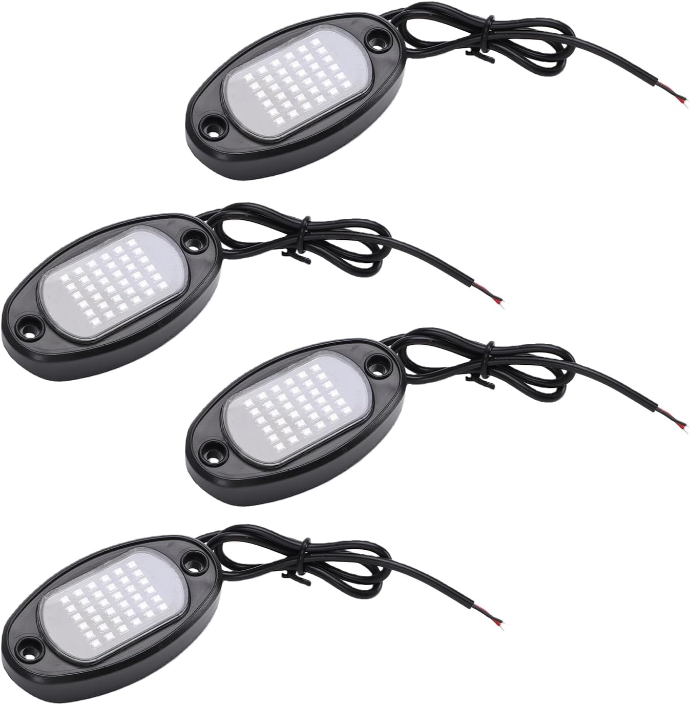 Single Color Car Underglow Lights 36 LED Bright Chassis Lights IP68 Rainproof Universal Vehicle Lighting for Cars Trucks SUVs ATVs UTVs Boats Motorcycles (Yellow Light)