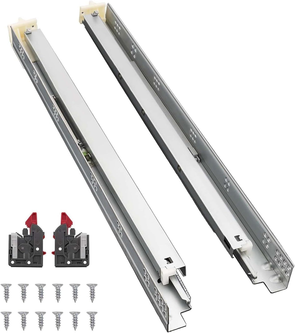 probrico 2 pairs 18 inch undermount drawer slides, main product view