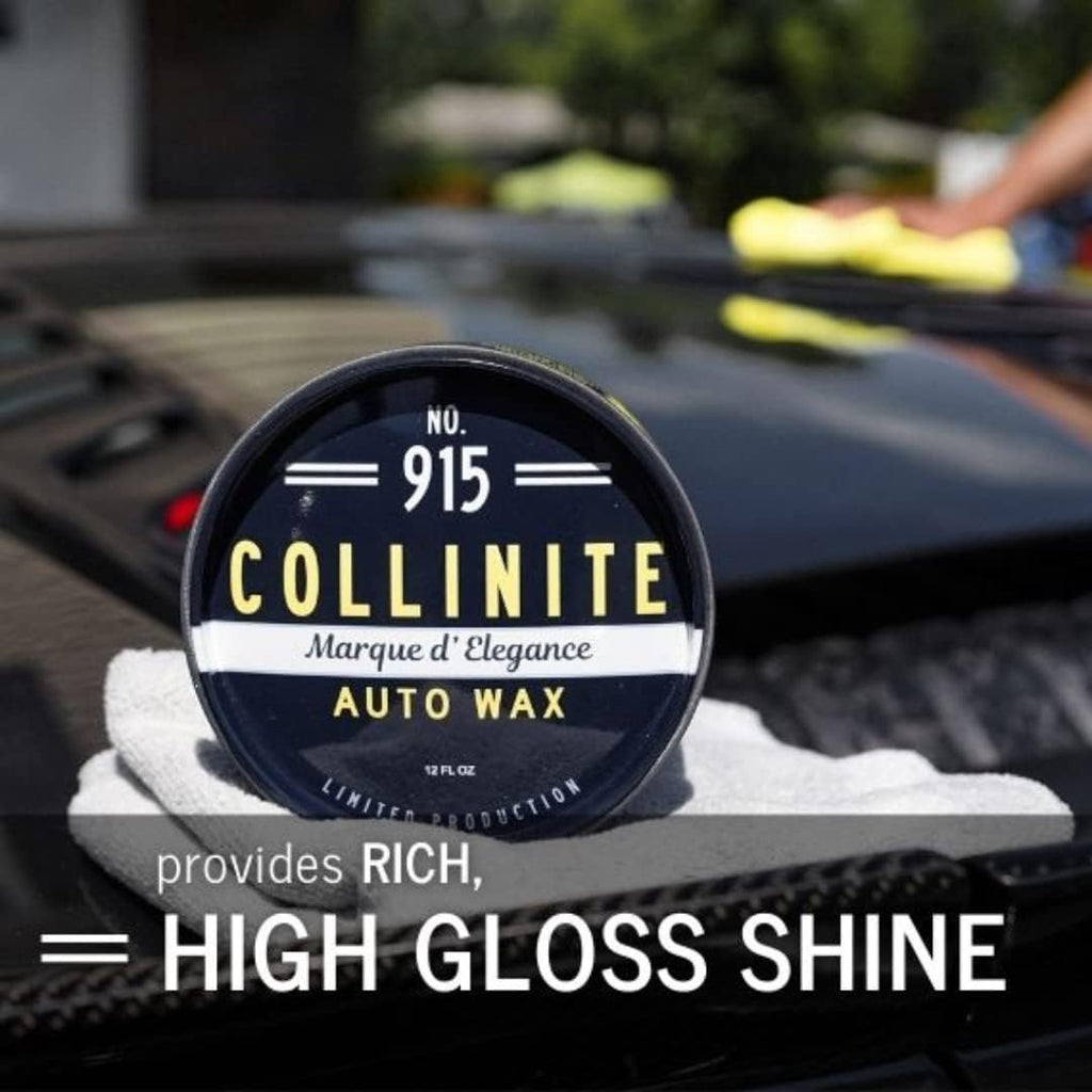 Collinite 915 Marque D Elegance Wax-Premium Carnauba+Polymer Concours Sealant. Show Car-Deep Shine & High Gloss + Durable, Long-Lasting Paint Protection for Cars, Trucks, & Motorcycles (12 fl oz)